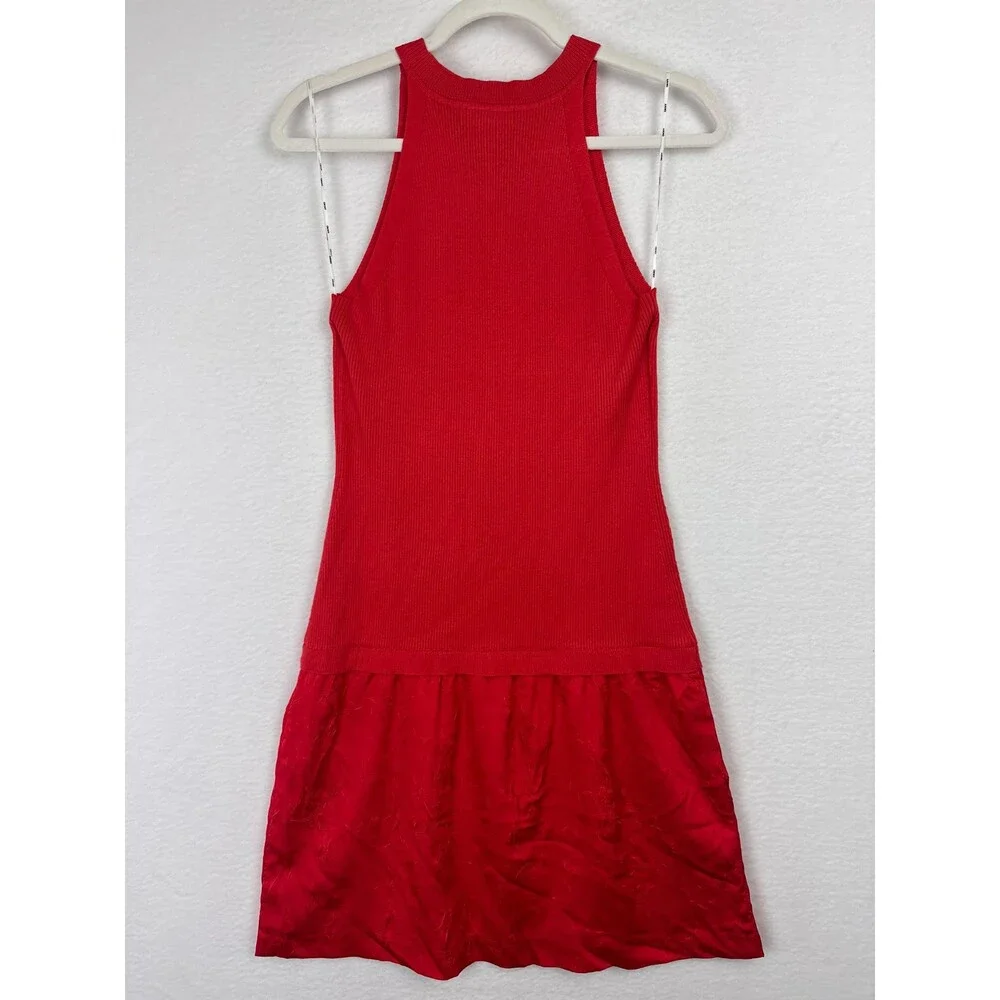 DKNY Cardigan Dress Large 2-Piece Set Sheath Sleeveless Watermelon Pink NWT $169
